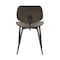 Armen Living Miki Mid-Century Black and Walnut Wood Dining Accent Chairs, PK2 LCMKSIWA - alternate 5